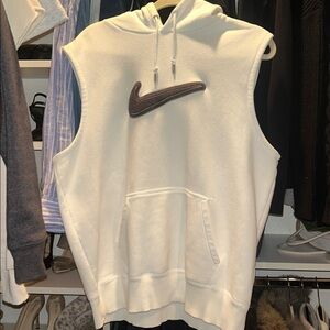 Nike custom sleeveless hoodie size Large
